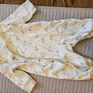 Adorable Baby Onesie with Bunny Print